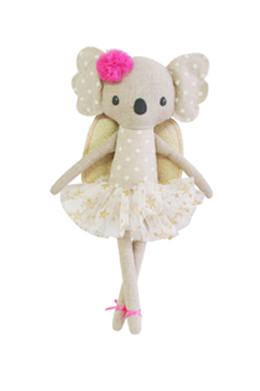Alimrose-Merry Angel Linen Doll 40cm Koala-Mott and Mulberry