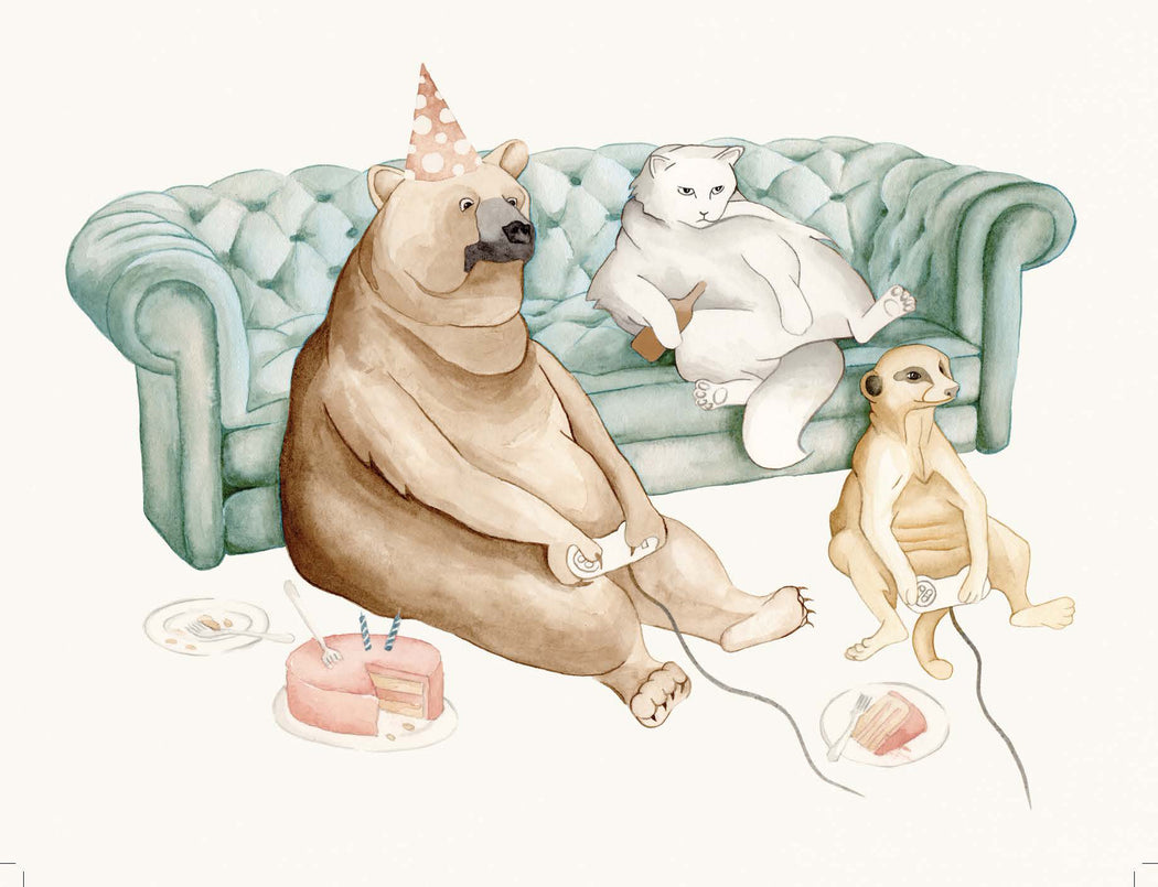 Squirrel Design Studio-Procrastination - Birthday Card-Mott and Mulberry