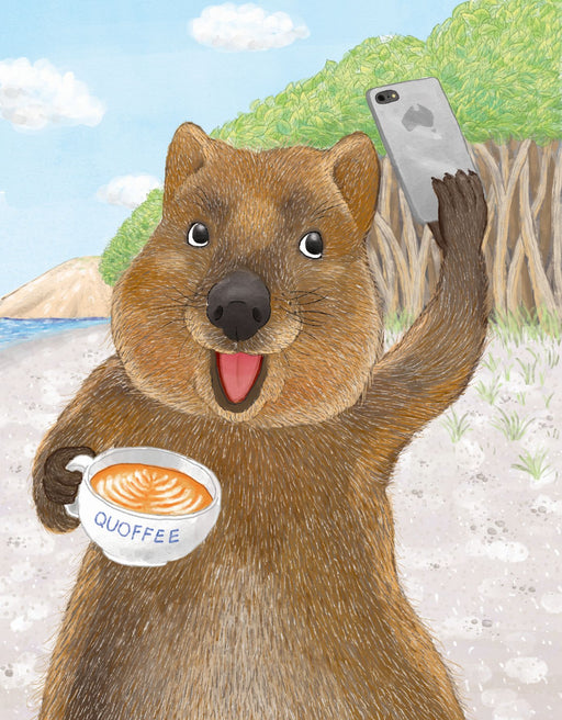 Squirrel Design Studio-Quokka Selfie - Greeting Card-Mott and Mulberry