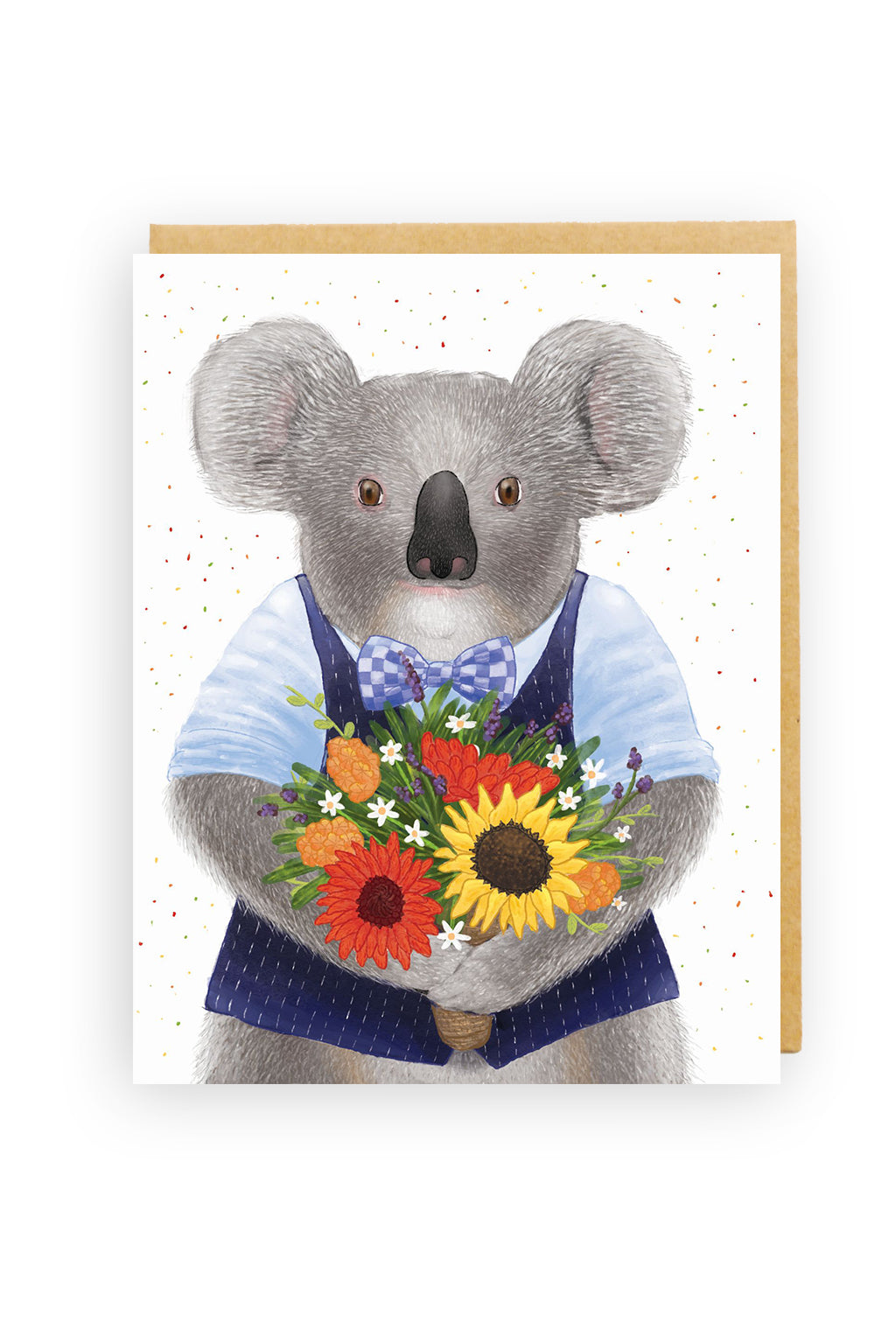 Squirrel Design Studio-Koala Bouquet - Greeting Card-Mott and Mulberry