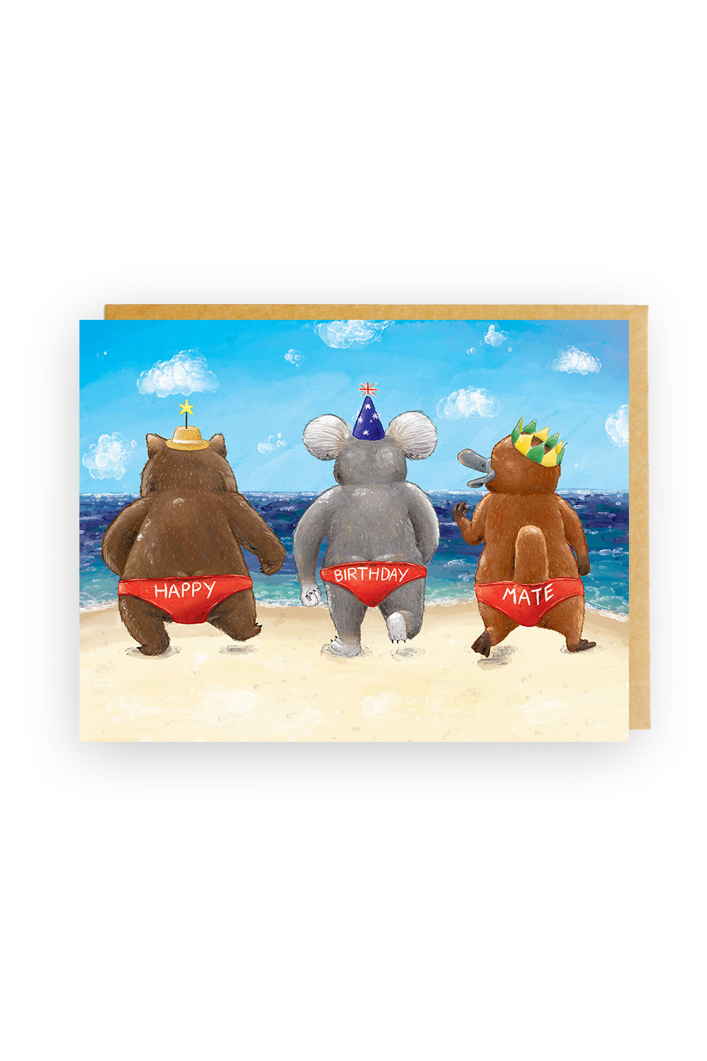 Squirrel Design Studio-Budgie Smugglers - Birthday Card-Mott and Mulberry