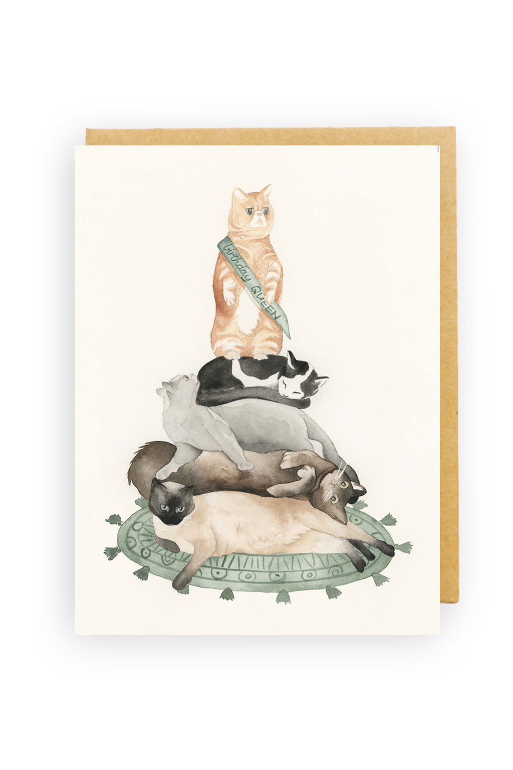 Squirrel Design Studio-Cat Stack - Birthday Card-Mott and Mulberry