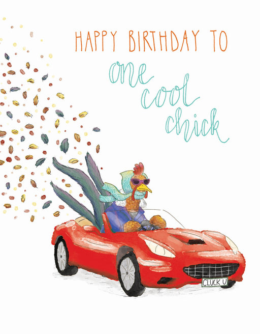 Squirrel Design Studio-One Cool Chick Card - Birthday Card-Mott and Mulberry