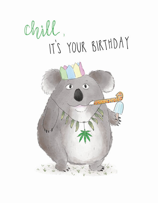 Squirrel Design Studio-Chill Koala - Birthday Card-Mott and Mulberry