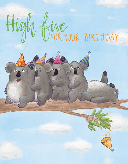 Squirrel Design Studio-High Five Koalas - Birthday Card-Mott and Mulberry