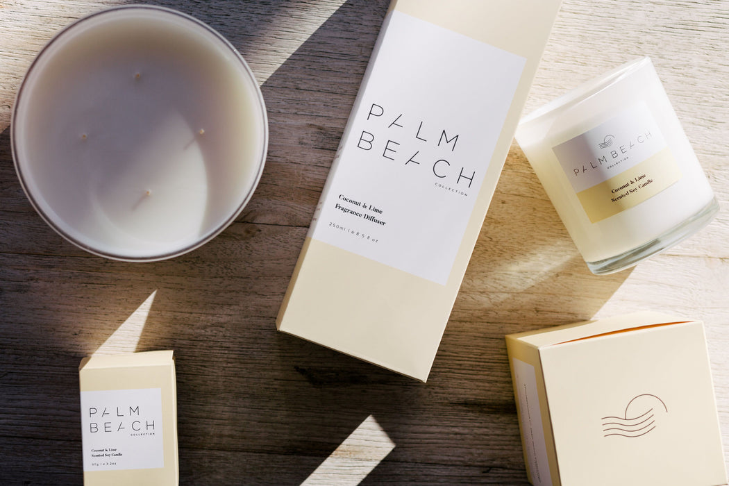 Palm Beach-PALM BEACH Coconut and Lime Mini Candle-Mott and Mulberry