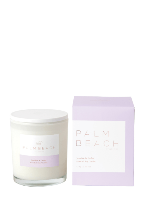 Palm Beach-Palm Beach Fragrance Jasmine and Cedar Standard Candle-Mott and Mulberry