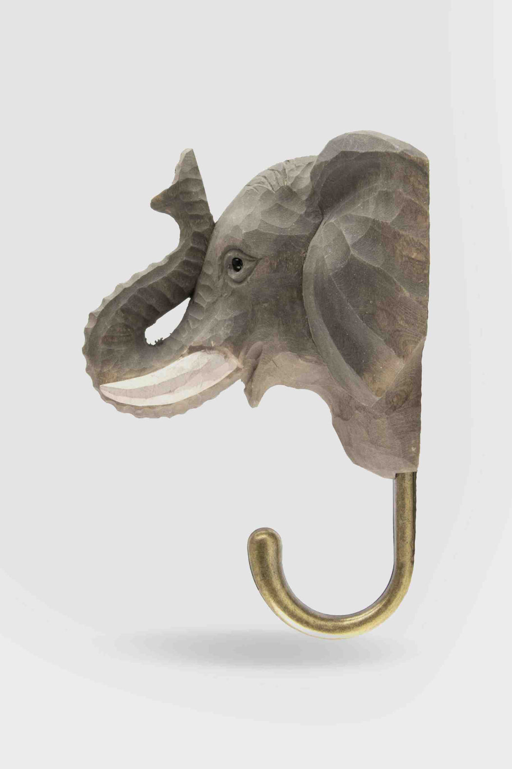 Hall and Wares-Hand Carved Elephant Hook-Mott and Mulberry