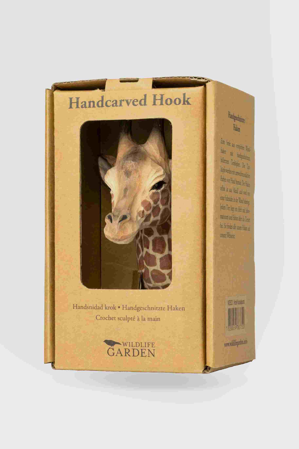 Hall and Wares-Hand Carved Giraffe Hook-Mott and Mulberry