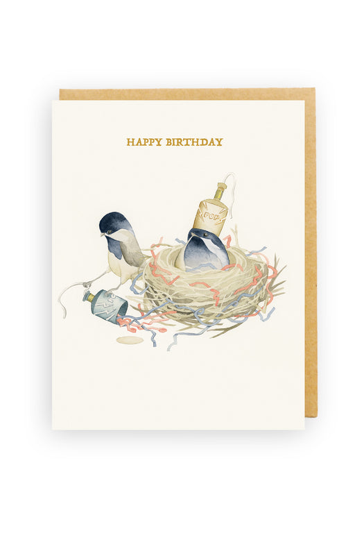 Squirrel Design Studio-Party Poppers - Birthday Card-Mott and Mulberry