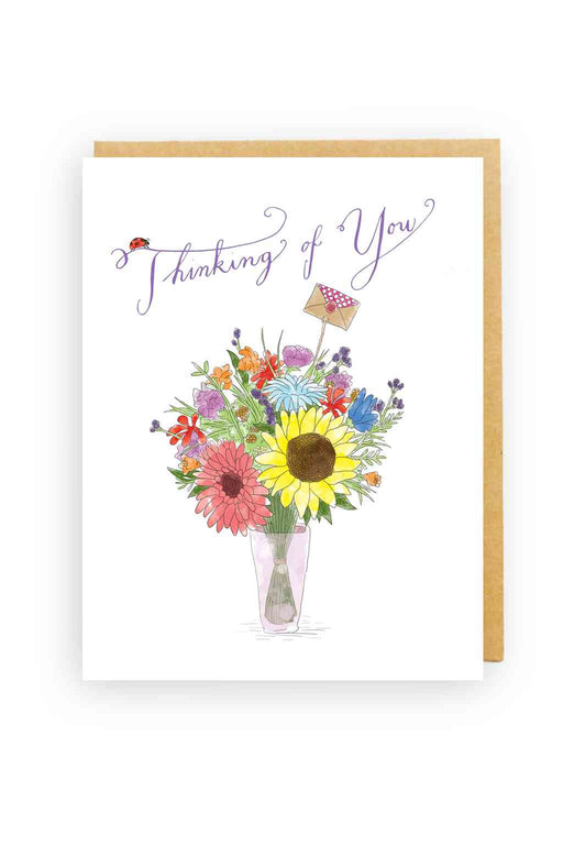 Squirrel Design Studio-Flowers In A Vase - Sympathy Card-Mott and Mulberry