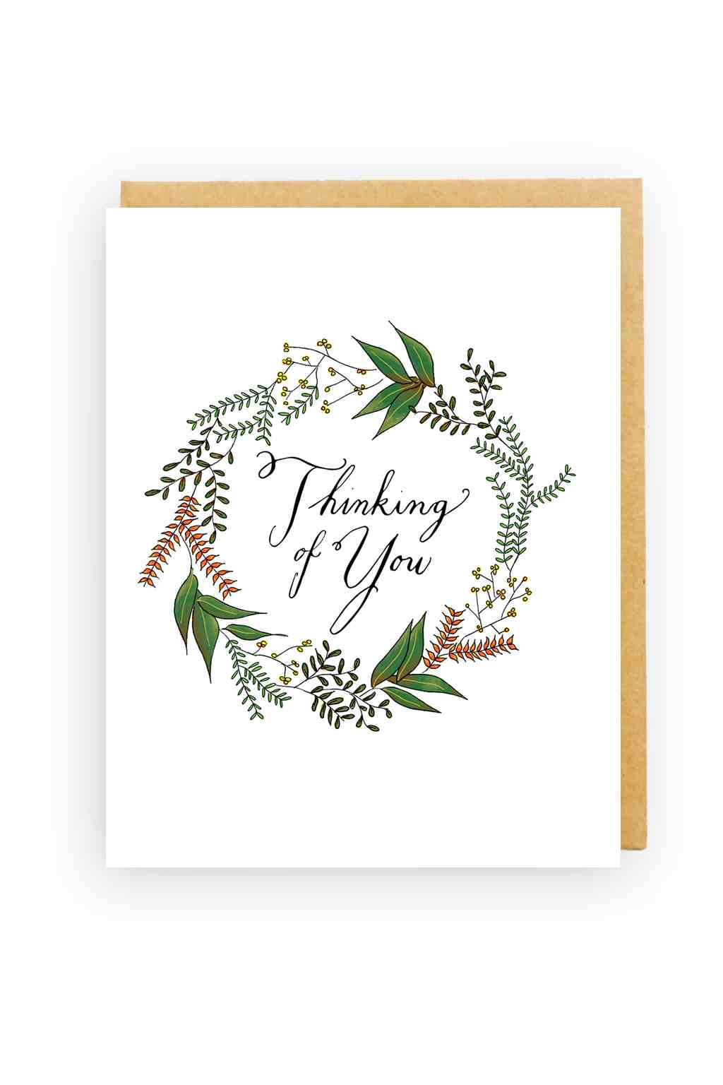 Squirrel Design Studio-Rosemary Wreath - Sympathy Card-Mott and Mulberry