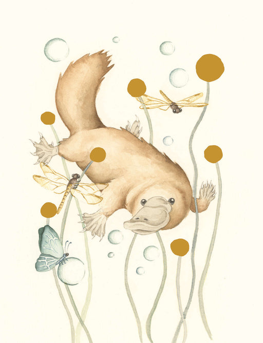 Squirrel Design Studio-Billy Button Bubbles GOLD FOIL  - Greeting Card-Mott and Mulberry