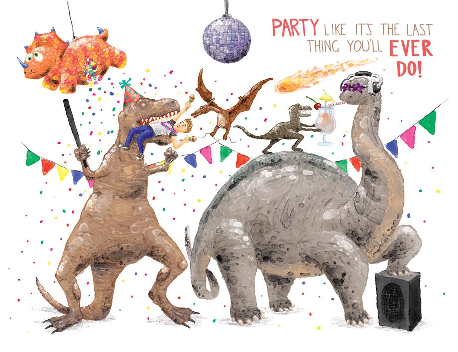 Squirrel Design Studio-Party Like It's The Last Thing You'll Ever Do - Birthday Card-Mott and Mulberry