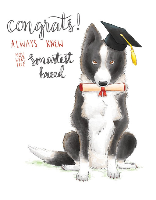 Squirrel Design Studio-Smartest Breed - Graduation Card-Mott and Mulberry