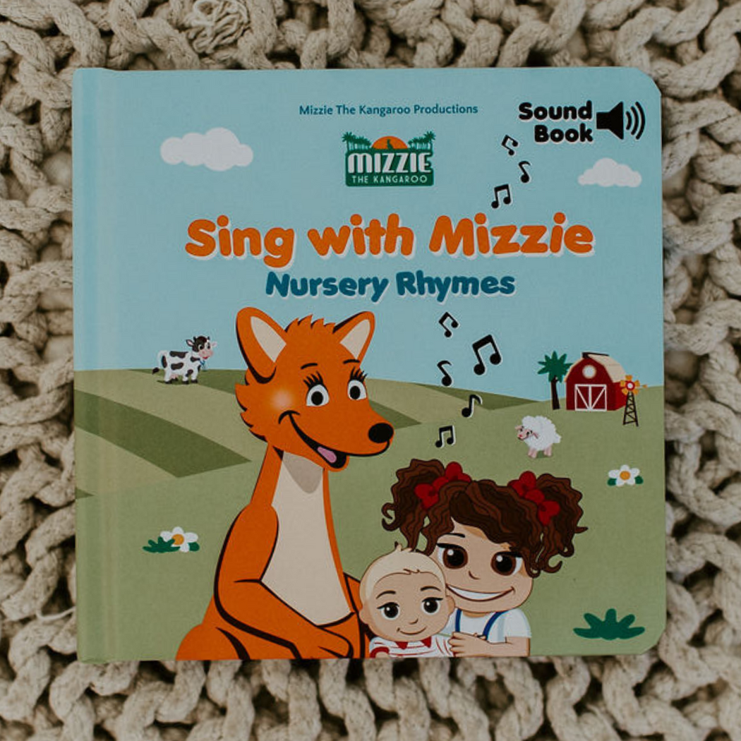 Mizzie The Kangaroo-SOUND BOOK 'Sing With Mizzie - Nursery Rhymes'-Mott and Mulberry