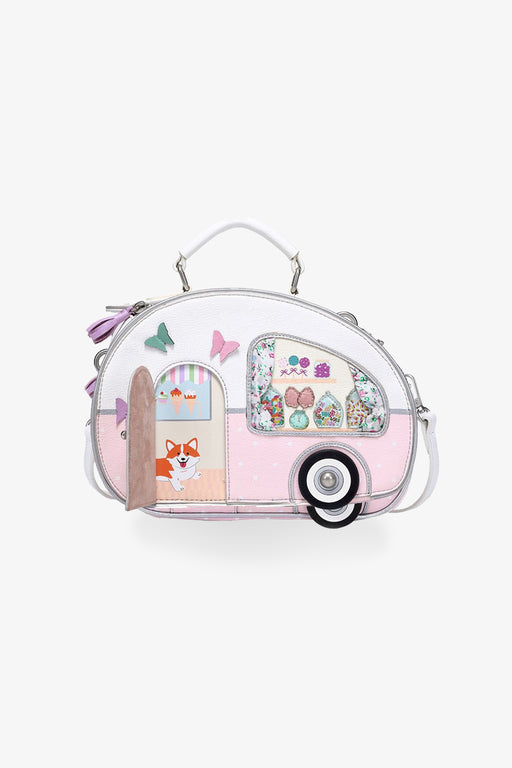 Vendula-Sweetie Caravan Box Bag-Mott and Mulberry