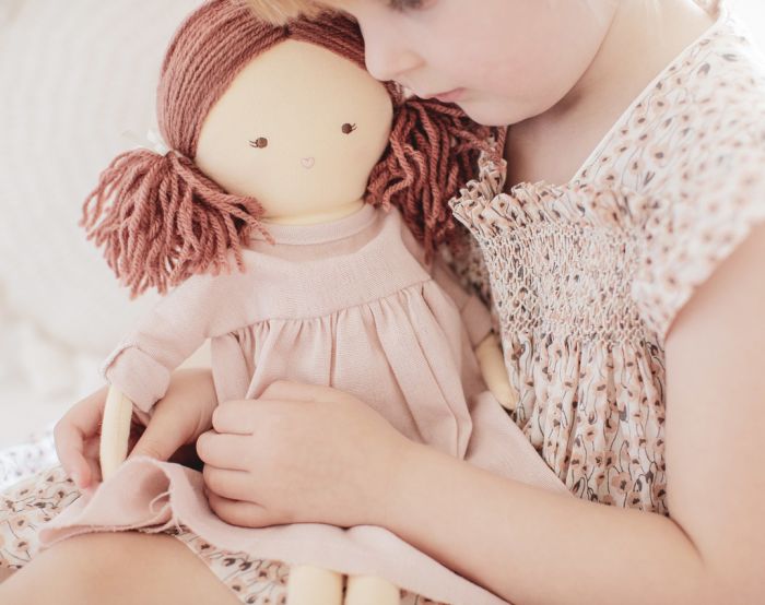 Alimrose-Matilda Doll 45cm Pink-Mott and Mulberry